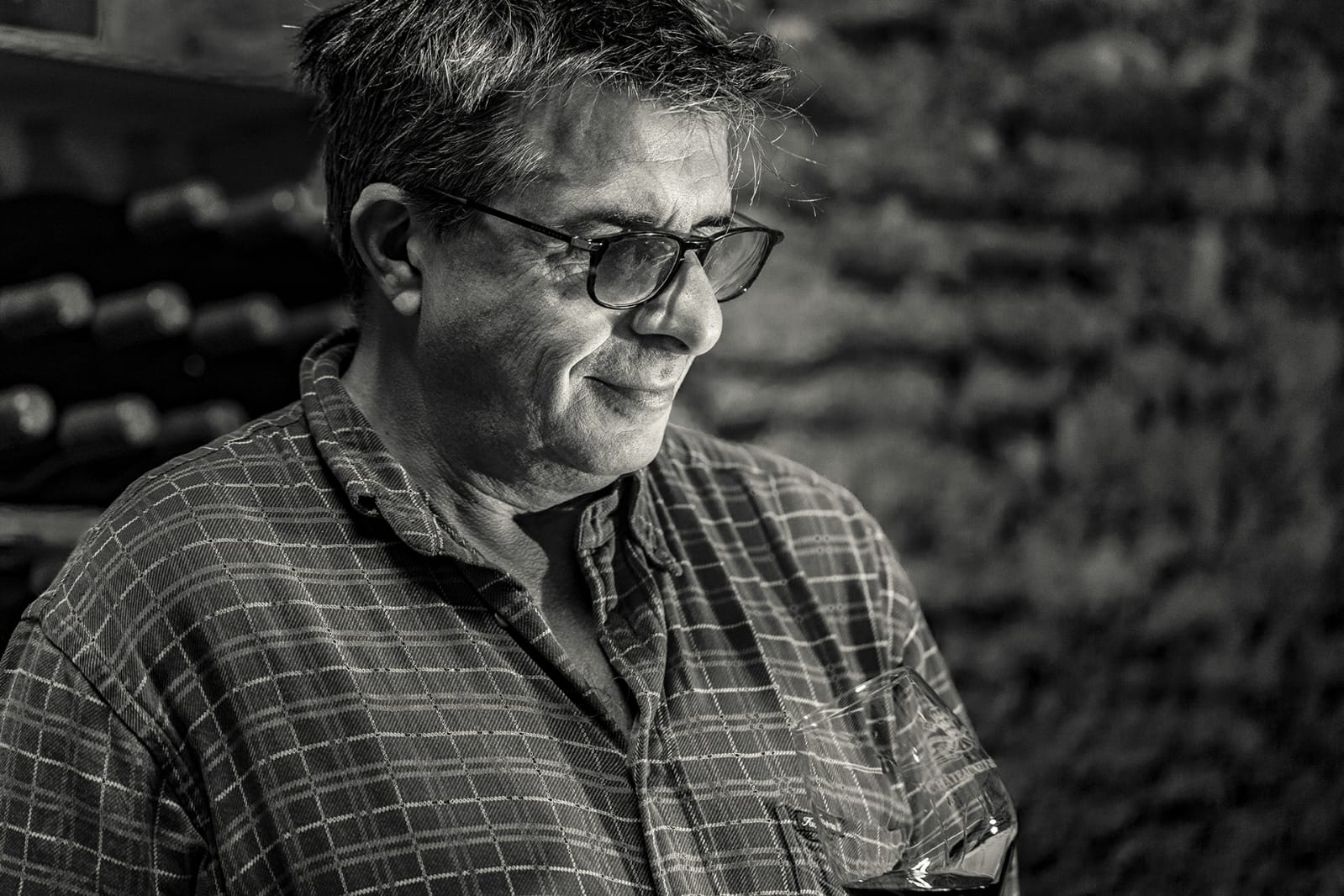 Jérôme Gradassi dans sa cave